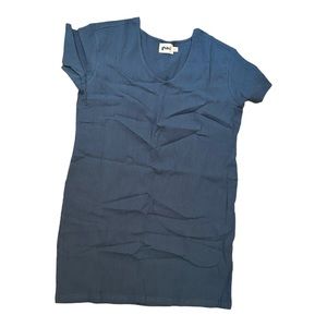 NWT Pact Slate blue crinkle woven dress